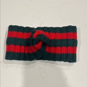 Gucci Red and Green Striped Headband